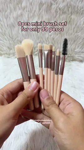 8pcs mini make up brush set 99 nalang free shipping pa 🥹 #brushset #brushsetmakeup #makeupbrushset #fyp #lemooc #lemoocbeauty 