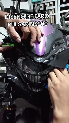 Personaliza tu faro con tu diseño y estilo favorito 🤪 #pulsarns200 #venom 