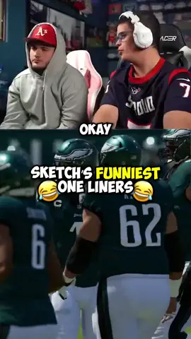 Tag Sketch Below to see his funniest one liners 😭😂🫱🏼‍🫲🏽 #sketch #funnymoments #thesketchreal #madden #football #funny 