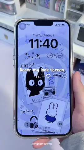 lâu lâu đổi giao diện cái trông mới mẻ hẳn ☁️🌷🦢🎀 @Mico-Aesthetic Screen Maker  #decor #lockscreenwidget #fypシ ##micowidget##wallpaper