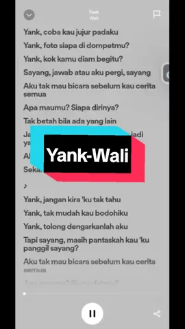 Yank-Wali #wali #yank #fulllyrics #spotify #playlists #spotifylyrics #music #foryou #fypシ 
