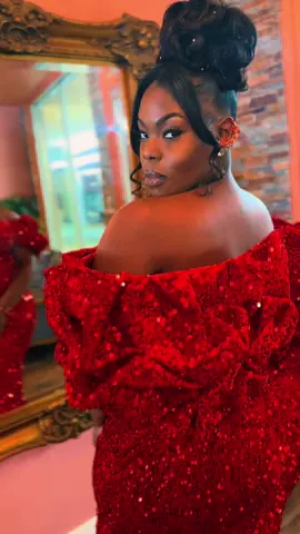 It Gave ‼️😍🔥 Have you booked yet 👏🏾 www.christianomeshun.com #christanomeshun #fyp #reddress #foryou #plussizefashion #plussizeedition #bespoke #plussizeprom #prom2024 #sequindress #custommade #blackfashiondesigner #prom2023 