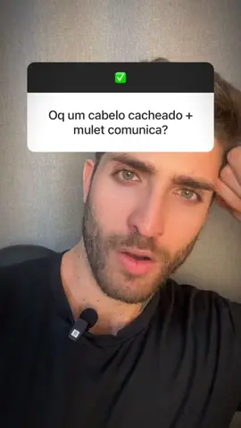 Qual sua opiniao sobre mullet?  #mullet #cabelocacheado #cabelomasculino #visagismo #cortedecabelo 