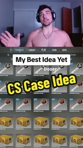 This has to be my best idea ever #gaming #csgocases #csgomoments 