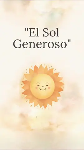 🌞📖 El Sol Generoso ☀️💕 Embárcate en esta encantadora historia sobre el sol que, con su generosidad radiante, transforma cada rincón del mundo.  Descubre cómo su luz y calor dan vida a la naturaleza, enseñando lecciones valiosas sobre compartir y hacer brillar la luz dentro de cada uno.  #CuentoSolar #GenerosidadLuminosa #Cuento  #StoryTime   #historias #cuentos #psicología #terapia #saludmental #enseñanza   #cuentacuentos #fábula #moraleja #storytelling #StorytimeMagic #NarrationNation #TikTokTales #VoiceoverVibes #oscuridad #luz #estrella #farolero   #StorytellingJourney #CreativeNarrative #TikTokReads #StorytellerLife #AudibleAdventure #wordwizardry #Viral #fypシ #parati #cuentosadultos #moraleja #desarrollopersonal #moralejas #cuentacuentos #fabulas #historiasdetiktok #historiasanimadas #cuentoscortos #psicología #bienestar #saludmental #resiliencia #amorpropio #amor #terapia #terapeutico #felicidad #historias #cuentacuentos #cuentoterapia #Sol #nube #generosidad #Generoso #cielo 