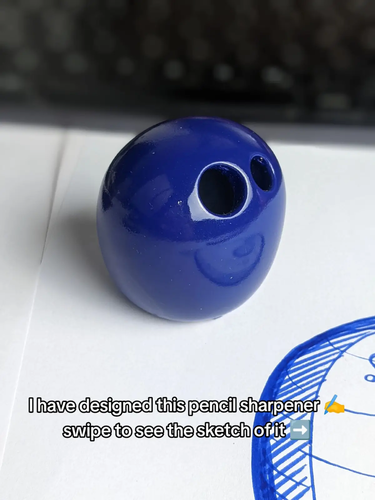 enjoy my pencil sharpener design ULE 🦉 #pencilsharpener #designtok #designprocess 