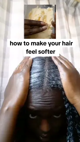 this hair treatment apparently helps with migraines .... this is butter made from blending heavy whipping cream. it is known as kibbeh, hair butter  #hairtreatmentathome 