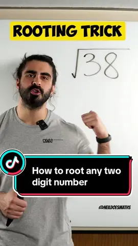 How To Root Any 2 Digit Number🔥 #rooting #howtorootfast #rootingfast #mathstricks #mathstrick #mathematicstricks #mathshacks #mathhacks #vedicmaths #quickmaths #roots #myedspace #neildoesmaths 