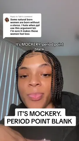 Replying to @Tahi let me rephrase it.. SOME transwomen mock natural born women. period. no pun intended🤭  #givingbirth #conceive #transgender #debate #transwomen #transmen #mockery #fypp #fypシ゚viral 