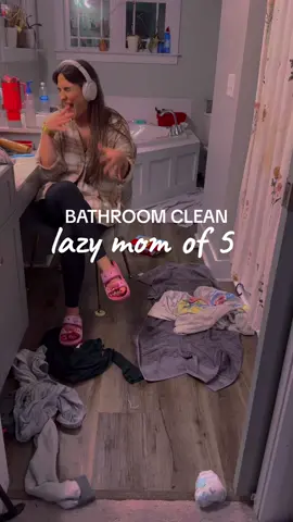 i share this sh*t because of the unrealistic standards that society puts on women and in hopes that the moms out there tearing themselves apart will give themselves some grace. whats crazy is that its mostly women doing it to other women. “You’re home all day so theres no reason your house should get messy.” I remember a time when a certain home was clean but the people living in it were misreable. A home full of resentment, yelling and trauma. I refuse for that to be my home. if you need your home to be perfect in order to function as a happy family, then you do you, boo. thats ok. as for me, some days im going to clean and some days im going to veg out on the couch with my novel while my kids watch miss rachel and eat goldfish. if my house is perfectly clean 100% of the time, then you can go ahead and assume im strung out, overstimulated and on edge somewhere because keeping up to that kind of standard with 5 kids is like working overtime while 6 other people destroy all of your work at the end of every day. Im not about that life. So yeah, sometimes my toilet gets a little yellow ring, there is a stray diaper hiding out on the floor and the sink is full but dont worry about us because my family is thriving in our own kind of happy chaos. #Lifestyle #lifestyleblogger #sahm #momsover30 #momof5 #cleaning #cleaningmotivation #bathroomcleaning 