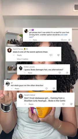 @Daviana so skala is bad for curly hair because of its Ingredients??🤔…..lets actually look into that and settle that discussion #skala #brazil #curlyhair #amazonfinds #fyp #honestreview #ingredients 