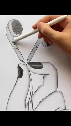 how to draw earphones in hand || Easy drawing tutorial || Headphone drawing 🎧 #realistic #sketch #draw #drawingtutorial #stepbystep #anime #sketchbook #anime #anime 