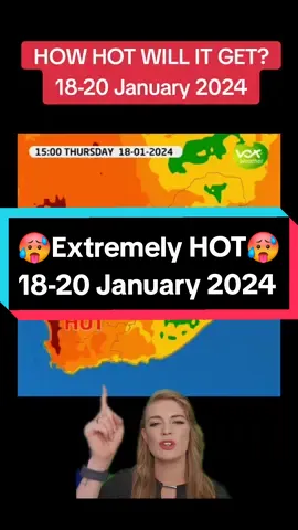 Look at the CONTRAST IN TEMPERATURE this THURSDAY! #VoxWeather #voxweathergirls #theweathergirls #Hot #fyp #highpressure #tiktoksouthafrica  #greenscreenvideo 