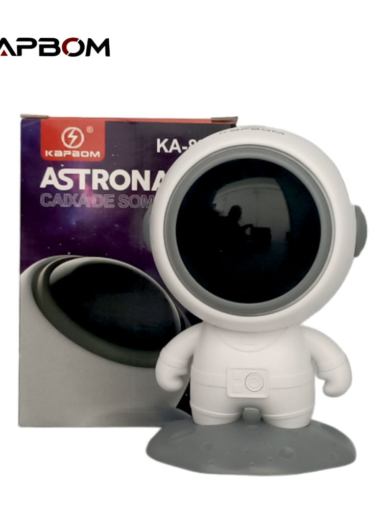 Caixa De Som Caixinha Astronauta Portátil Bluetooth Sem Fio Kapbom KA-8282 Adquira já a sua aqui >>> Link na bio do insta <<< #Astronauta  #caixadesom  #shopee  #comprasonline