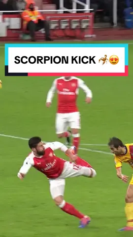 Olivier Giroud's scorpion kick against Crystal Palace 🦂😍 #Arsenal #PremierLeague #OlivierGiroud #Goal 