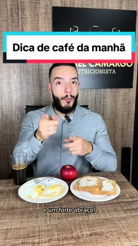 Café da manhã saudável com apenas 350 calorias! #nutricionista 