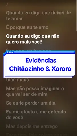 Evidências - Chitãozinho & Xororó #singalong #karaoke #sing #evidencias #chitaozinhoexororo 