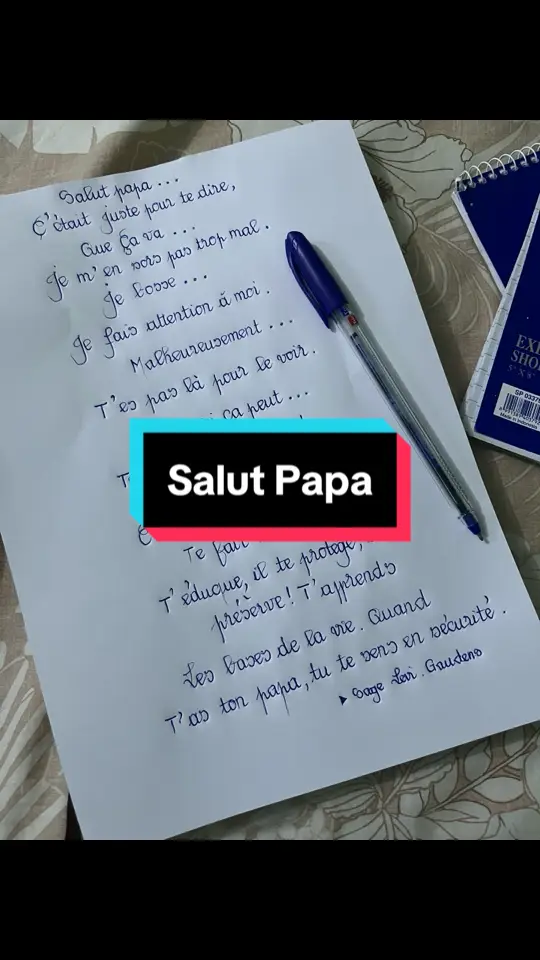 Papa 🕊️ : SOFIENE CARTER #citation #ecriture #poem #amour #sagelevi 