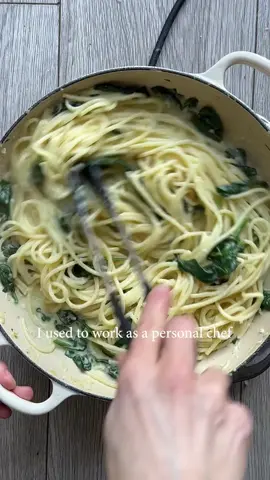 Lemon spinach pasta  #veganrecipes #veganfyp #foodfyp #FoodTok #veganuary 