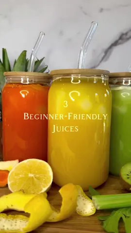 Get $55 off my Nama J2 juicer 🤯 Link in bio✨ These @namawell juice recipes are tasty, packed with nutrients & super simple making them perfect for beginners! 💛Mellow Yellow💛 1/2 ripe pineapple  2-inch ginger 1 lemon 💚Little Green💚 2 kiwis 2 green apples 2 celery stalks 🧡Simple Orange🧡 2-inch turmeric 4 carrots 1 apple +dash of black pepper to help with turmeric absorption Would you try these? Use code ‘SIMONE10’ for $55 off my juicer. Link in bio! #juicingtutorials #juicingrecipes #juicing