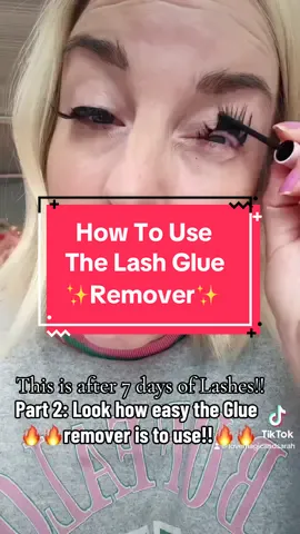 Part 2: How to remove Cluster Lashes with the glue remover from the set #lashesoftiktok #lashes #tiktokmademedoit #removinglashes 
