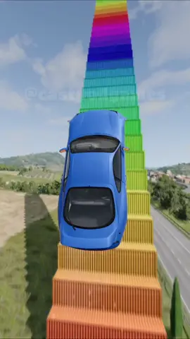 Qual carro chega ao topo? #beamngdrive #beamng #simulador #carros #supra #toyota #tesla #gaming 