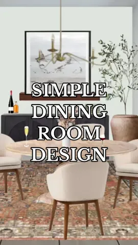 Simple way to elevate your dining space✨ -Dining Room Set -Credenza  -Area Rug -Foliage, ofc  -Accessories  #fyp #interiordesign #interiordesigner #interiordecor #diningroomdecor #diningroommakeover #diningroom #foryoupage #trending #nashvilletn 