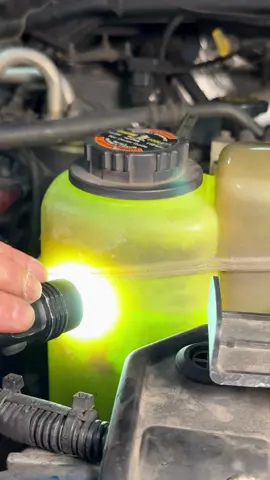 Antifreeze coolant bottles. If it’s gone cloudy time to recommend replacing #autoshop #autorepair #carrepair 