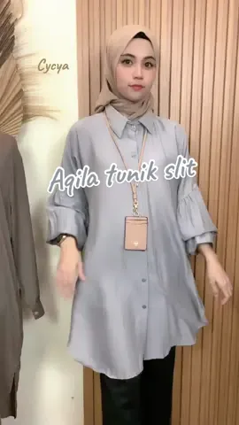 Aqila tunik slit belah samping #tunik #tunikslit #aqilatunik 