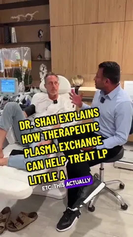 Therapeutic plasma exchange is effective in reducing very high cholesterol levels in people with a genetic abnormalities. For example, a genetic condition Lp(a) has been linked to various cardiovascular issues such as heart disease, blocked blood vessels, and aortic valve damage. The process entails the removal of these abnormal molecules from the plasma, replaced by cholesterol-free albumin. TPE can also be used for severe episodes of high cholesterol in individuals with familial hypercholesterolemia. Follow @darshanshahmd if you’re ready to take control of your health! . . . #cholesterol #therapeuticplasmaexchange #longevitytreatment #TPE #longevity #hearthealth #highcholesterol #nexthealth #drshah #theshahprotocol 