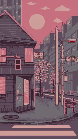 🌸 #pixelart #phonewallpaper #pixquare #pixaki #fypart #japan #tokyo #wallpaper #aseprite #gif #gumroad #artistsoftiktok 