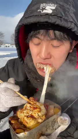 Cheese Hamburg【炭火】雪チーズハンバーグ #bbq #hamburg