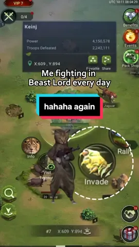 Keep fighting for my animal kingdom again and again🦁😾🏆Any other beast lord? #beastlordthenewland #beastlord #animalgame #liongame #strategygame 
