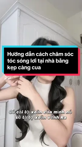 Hướng dẫn cách chăm tóc sóng lơi tại nhà bằng kẹp càng cua, mẫu tóc  đơn giản dễ chăm sóc tại nhà #GocLamDep #hairteenhung #tocdepmoingay #toc #kechuyen 