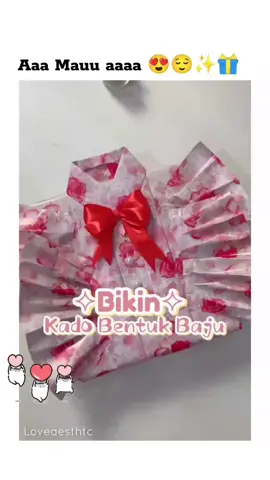 kado bentuk baju 🥰 save for later #wrappinghacks #wrappingpresents #bungkuskado #kadounik 