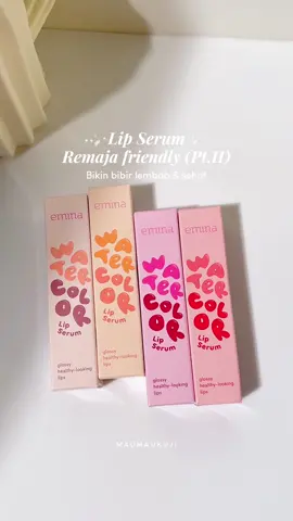 Paling suka tipe lippie yg finishnya bikin glossy healthy kyk si gemey satu ini, wajib punya semua shadenya💖🎀 #watercolorlipserum #belilokal #CapCut #maukujiedit #eminacosmetics 
