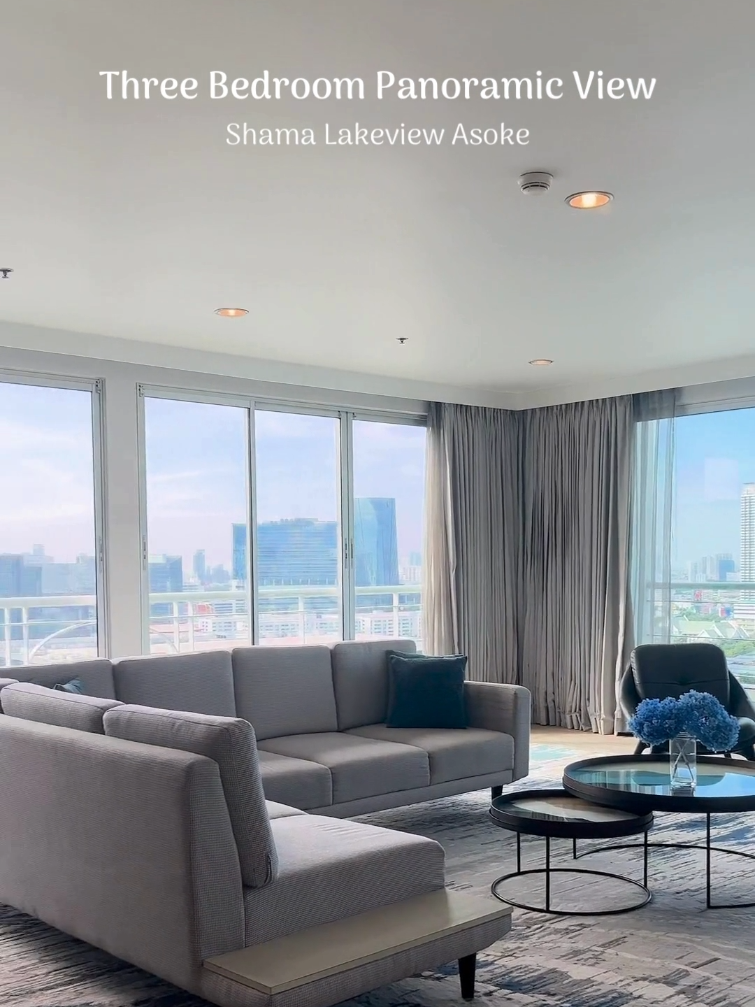Modern, spacious and fully furnished, the 186-square-metre Three Bedroom Panoramic View is the pinnacle of urban living. Your family friendly apartment at Shama Lakeview Asoke provides a six-seater dining table, kitchenette, work space, a washing and drying machine and ironing facilities. 👉 Book Now: https://bit.ly/SABPlanAheadPayLess ▪️15% discount when booking 3 days in advance ▪️Exclusive 10% discount on top and full points for ONYX Rewards members 👉 Not a member of ONYX Rewards? Sign up now to receive 1,000 points and other perks: https://bit.ly/3OHYrq4 📅 Book by: 29 February 2024 📅 Travel until: 30 April 2024 Terms and Conditions:  Full prepayment is required at the time of booking #Shama #ShamaLakeviewAsoke #FreedomToExplore