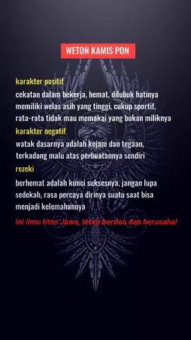 sedikit tentang weton kamis pon#mhzhhabibi #weton #pon#fyp 