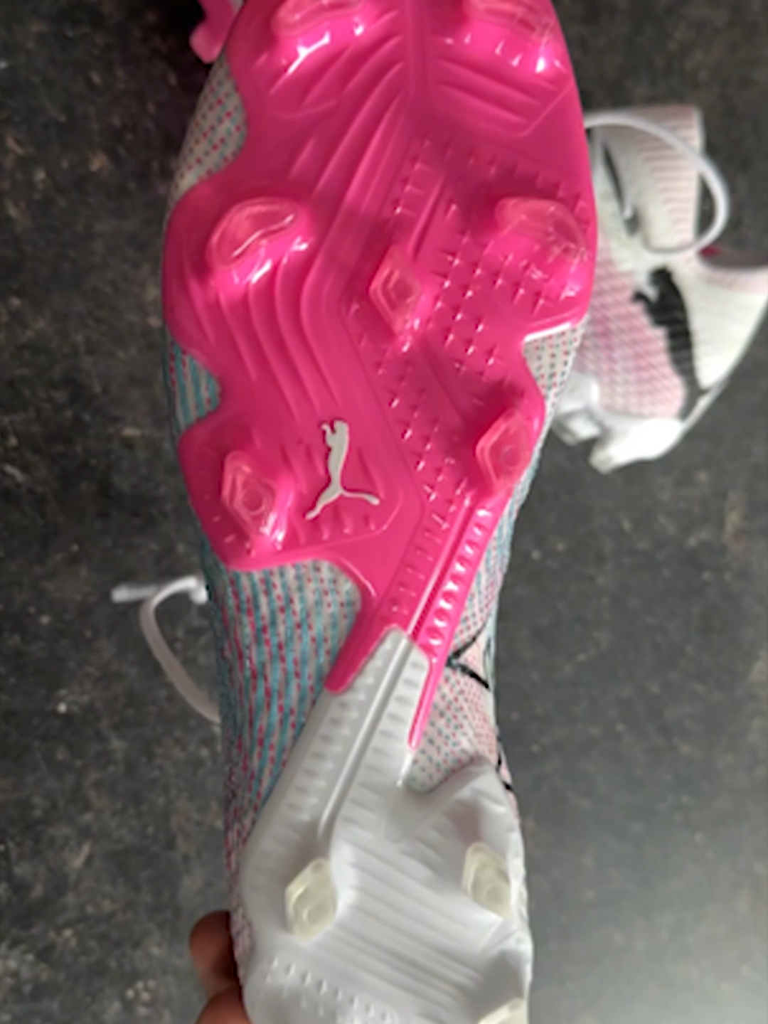 Neymar, Grealish and co. launch the new-gen Future 7 with a bubbly white with pink colourway🤍🩷 - Sub to @aw10soccerboots, thanks to Alex for the unboxing🙏 - #pumafootball #pumafuture #future7 #neymarjr #grealish