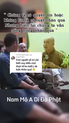 Trả lời @mabu9256 Chào bạn. B có cmt trên bài đăng của t là t ở trong Chùa Ba Vàng. T xin được chia sẻ là t không ở trong Chùa nào cả. T là một Phật Tử tu tập tại gia và tìm hiểu về Phật Pháp. Hi vọng là chia sẻ của thầy Pháp Hoà sẽ giúp b hiểu về nhân quả. Xin được hoan hỉ.  Nam Mô A Di Đà Phật #nammobonsuthichcamauniphat #xuhuong #tuetamhocphat🍀 #tutaptaigia🍀 #moingaymottrichdan🌱 #chisephatphap🍀 #nhanqua #nhanquabaoung 