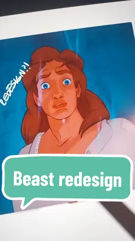 No hate for og version it's just ... in my head he looks like that, OKEY?! (beast redesign)  #fyp #procreateartist #procreate #digitalartist #digitalart #artistic #artist #art #beast #monster #beautyandthebeast #prince #design #redesign #beastredesign #characterdesign #artistic  #fy #fypシ #fyp #viral #youngartist #Disney #disneyart #new #princeadam 