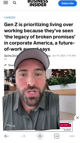 Gen Z and Millennials are prioritizing living over working 