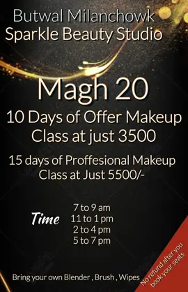 Butwal Be ready #foryourpage #butwalmuser #goviral #sparklebymadhu #milanchowk #trending #ViralGoViral #makeup #60kgoal #makeup 