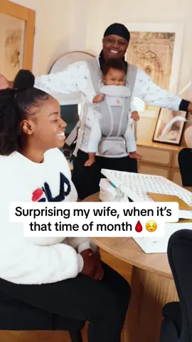 Surprising my wife, when it’s that time of month🩸☺️ #foryou #fyp #viral #husbandwife 