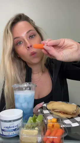 WOULD YOU EAT THIS?! #desklunch  #lunch #eatlunchwithme #veggies #asmr #crunchy #crunchylunch #healthyrecipes #healthylifestyle #mukbang #electrolytes #pov #lunchchat  #healthygirlwinter #blueraspberryelectrolytes 