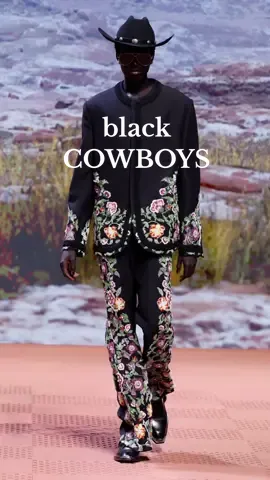 black cowboys #theblackaesthetic #fashion #louisvuitton #blackcowboy #western 