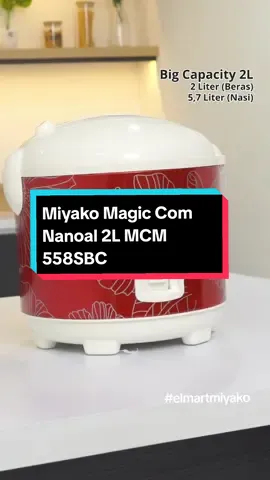 Miyako Magic com nanoal  MCM 558sbc #miyakoricecooker #elmartmiyako #miyakonanoal #miyakomcm558sbc #magiccommiyako #ricecookermiyako #magiccomantilengket 