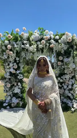 Nikkah saree was a dream come true #greenscreenvideo #weddingoutfit #southasianbride #desiwedding #bengalibride #nikkahceremony #fypage 