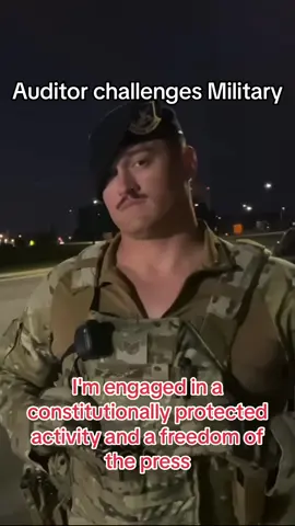 Auditor Challenges Military #lawenforcement #cop #auditor #copsoftiktok #fights #military 