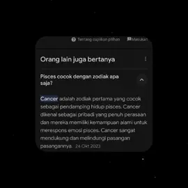 yg zodiaknya cancer mari merapat,soalnya zodiak cancer cocok jadi pendamping hidupnya pisces,canda ges😭🙏🏼,btw aku zodiaknya pisces ya. #zodiakpisces #💟 #zodiakcancer #fypage #fypシ #xybca 